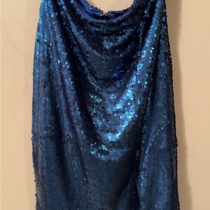 Blue Sequin Dress